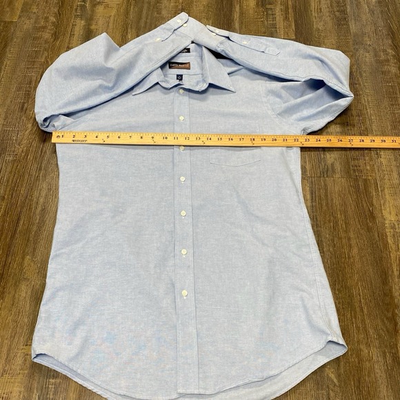 David Martin elegant wrinkle free L/S button down Dress shirts sz. 16 (36/37) - Picture 4 of 11